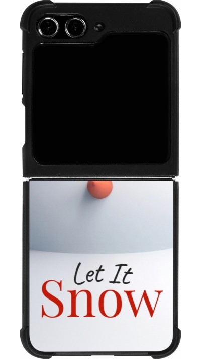 Coque Samsung Galaxy Z Flip5 - Silicone rigide noir Christmas 25 Xmas Snowman