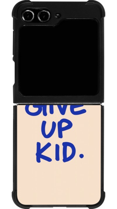 Samsung Galaxy Z Flip5 Case Hülle - Silikon schwarz Dont give up kid 2026
