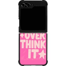 Samsung Galaxy Z Flip5 Case Hülle - Silikon schwarz Dont over think it 2026