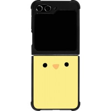 Coque Samsung Galaxy Z Flip5 - Silicone rigide noir Easter 2026 Little chicken