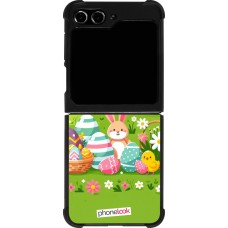 Samsung Galaxy Z Flip5 Case Hülle - Silikon schwarz Ostern 2025 Gruen