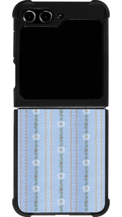 Coque Samsung Galaxy Z Flip5 - Silicone rigide noir Edelweiss