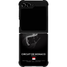 Coque Samsung Galaxy Z Flip5 - Silicone rigide noir F1 Track 2025 Monaco