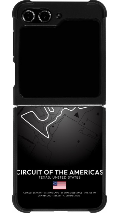 Coque Samsung Galaxy Z Flip5 - Silicone rigide noir F1 Track 2025 United States