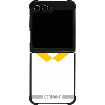 Coque Samsung Galaxy Z Flip5 - Silicone rigide noir Maillot de football Allemagne 2026 personnalisable
