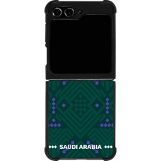 Samsung Galaxy Z Flip5 Case Hülle - Silikon schwarz Saudi Arabien 2026 personalisierbares Fussballtrikot