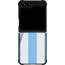 Coque Samsung Galaxy Z Flip5 - Silicone rigide noir Maillot de football Argentine 2022 personnalisable