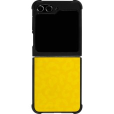 Samsung Galaxy Z Flip5 Case Hülle - Silikon schwarz Brasilien 2022 personalisierbares Fußballtrikot