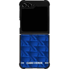Samsung Galaxy Z Flip5 Case Hülle - Silikon schwarz Kap Verde 2026 personalisierbares Fussballtrikot