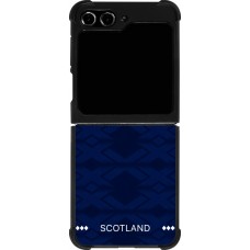 Coque Samsung Galaxy Z Flip5 - Silicone rigide noir Maillot de football Ecosse 2026 personnalisable