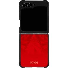 Samsung Galaxy Z Flip5 Case Hülle - Silikon schwarz Ägypten 2026 personalisierbares Fussballtrikot