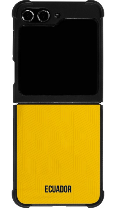 Samsung Galaxy Z Flip5 Case Hülle - Silikon schwarz Ecuador 2022 Fußballtrikot