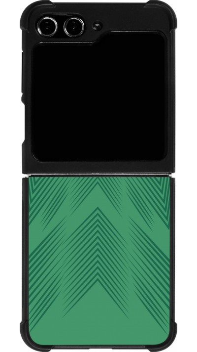 Coque Samsung Galaxy Z Flip5 - Silicone rigide noir Maillot de football Mexique 2022 personnalisable