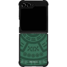 Coque Samsung Galaxy Z Flip5 - Silicone rigide noir Maillot de football Mexique 2026 personnalisable