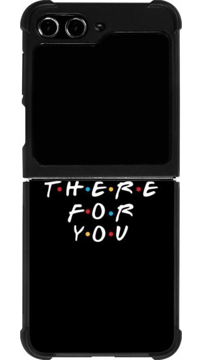 Coque Samsung Galaxy Z Flip5 - Silicone rigide noir Friends Be there for you
