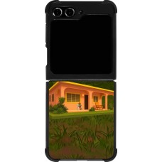 Coque Samsung Galaxy Z Flip5 - Silicone rigide noir Benitos house DTMF