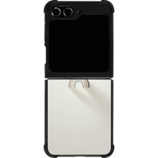 Coque Samsung Galaxy Z Flip5 - Silicone rigide noir Mini Rainbow Minimal