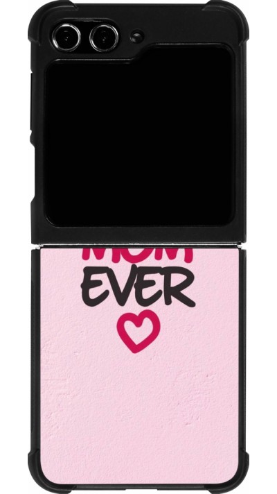 Samsung Galaxy Z Flip5 Case Hülle - Silikon schwarz Mom 2023 best Mom ever pink