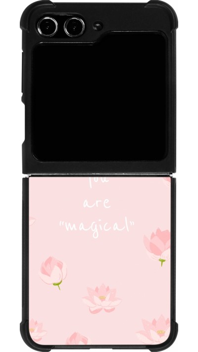 Samsung Galaxy Z Flip5 Case Hülle - Silikon schwarz Mom 2023 your are magical