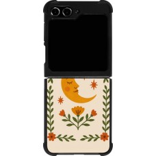 Samsung Galaxy Z Flip5 Case Hülle - Silikon schwarz Half moon stamp 2026