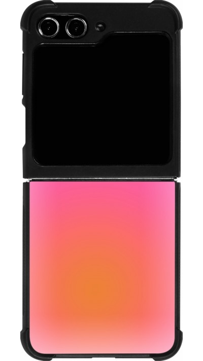 Samsung Galaxy Z Flip5 Case Hülle - Silikon schwarz Orange Pink Blue Gradient