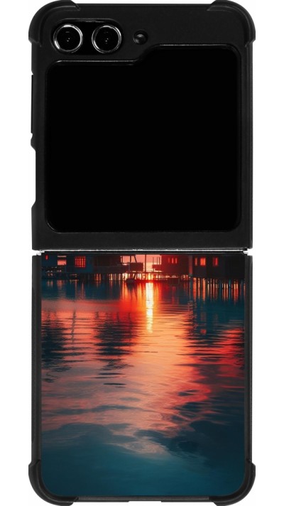 Samsung Galaxy Z Flip5 Case Hülle - Silikon schwarz Paradies Malediven