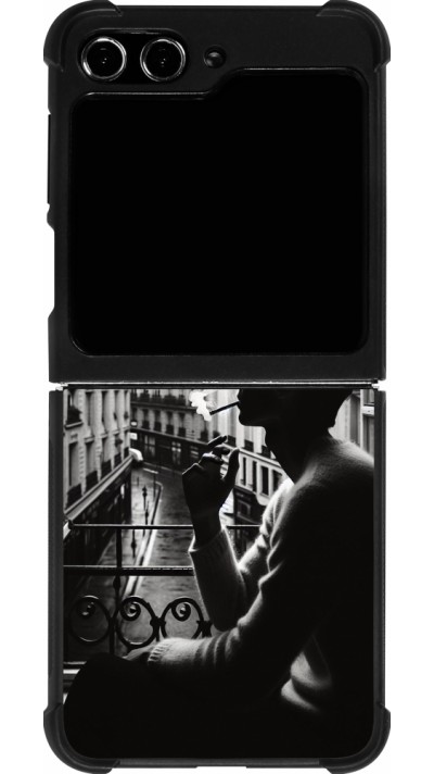 Samsung Galaxy Z Flip5 Case Hülle - Silikon schwarz Parisian Smoker