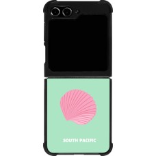 Samsung Galaxy Z Flip5 Case Hülle - Silikon schwarz Pop Summer Destination Fiji