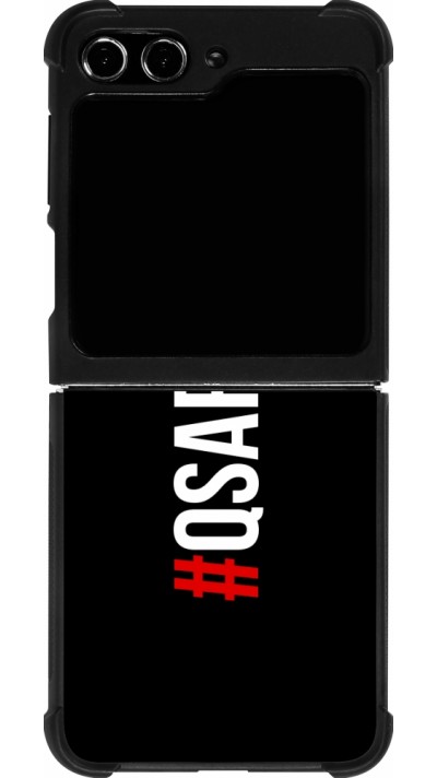 Samsung Galaxy Z Flip5 Case Hülle - Silikon schwarz Qsafoda 1