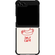 Coque Samsung Galaxy Z Flip5 - Silicone rigide noir Saint Valentines Day 26 Self love self care