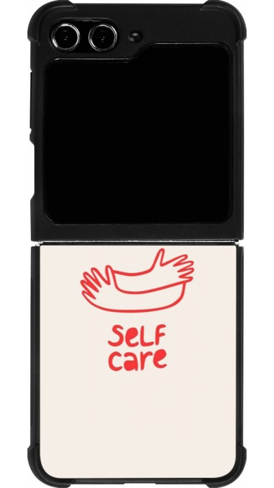 Coque Samsung Galaxy Z Flip5 - Silicone rigide noir Saint Valentines Day 26 Self love self care