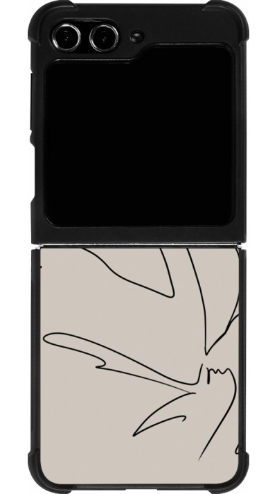 Samsung Galaxy Z Flip5 Case Hülle - Silikon schwarz Salnikova 05