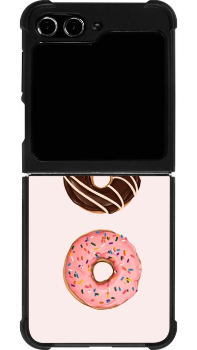 Samsung Galaxy Z Flip5 Case Hülle - Silikon schwarz Spring 23 donuts