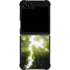 Coque Samsung Galaxy Z Flip5 - Silicone rigide noir Spring 23 forest blue sky
