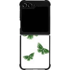 Coque Samsung Galaxy Z Flip5 - Silicone rigide noir Butterflies Spring 2026