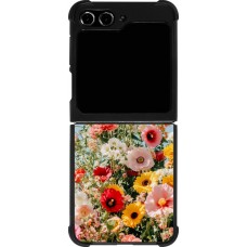 Coque Samsung Galaxy Z Flip5 - Silicone rigide noir Spring flowers Spring 2026