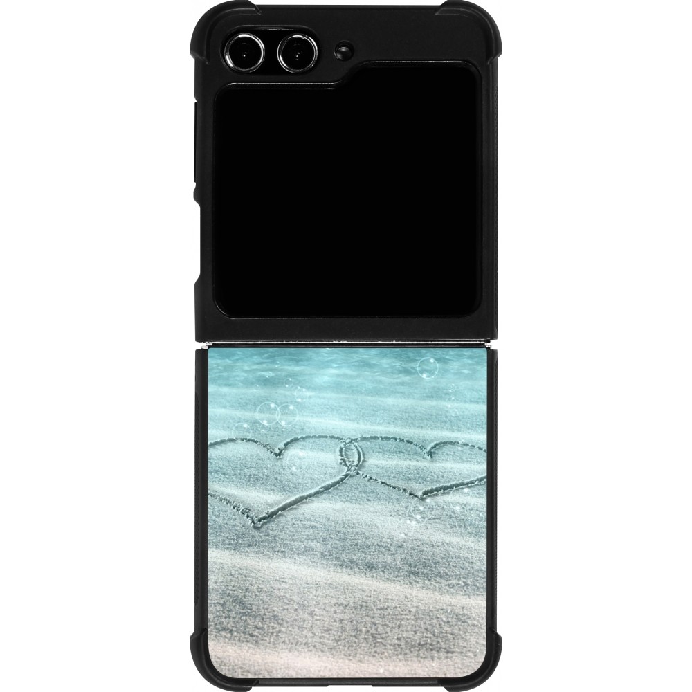 Coque Samsung Galaxy Z Flip5 - Silicone rigide noir Summer 18 19