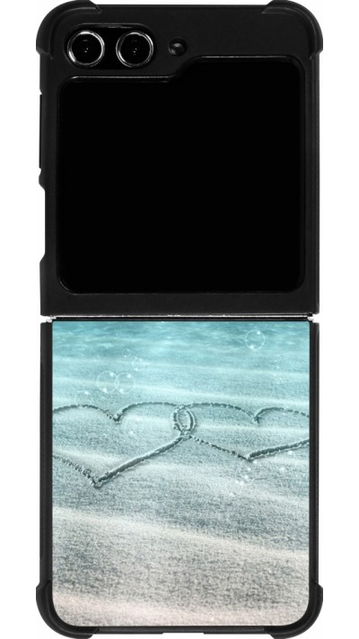 Coque Samsung Galaxy Z Flip5 - Silicone rigide noir Summer 18 19