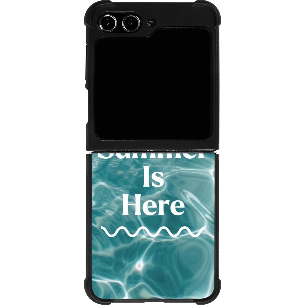 Coque Samsung Galaxy Z Flip5 - Silicone rigide noir Summer 2025 Summer is here