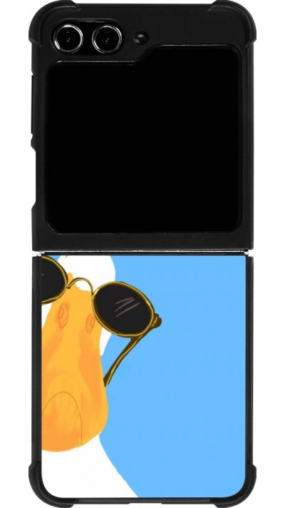 Coque Samsung Galaxy Z Flip5 - Silicone rigide noir Tell me about yourself Summer 2026