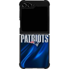 Coque Samsung Galaxy Z Flip5 - Silicone rigide noir Super Bowl 26 Patriots 2