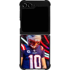 Coque Samsung Galaxy Z Flip5 - Silicone rigide noir Super Bowl 26 Patriots 3