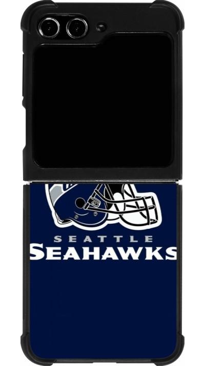 Coque Samsung Galaxy Z Flip5 - Silicone rigide noir Super Bowl 26 Seattle 3