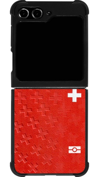 Samsung Galaxy Z Flip5 Case Hülle - Silikon schwarz Swiss Passport