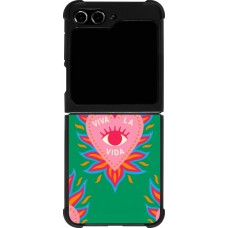 Samsung Galaxy Z Flip5 Case Hülle - Silikon schwarz Viva la vida 2026