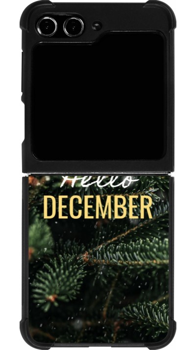 Samsung Galaxy Z Flip5 Case Hülle - Silikon schwarz Winter 25 Winter hello december