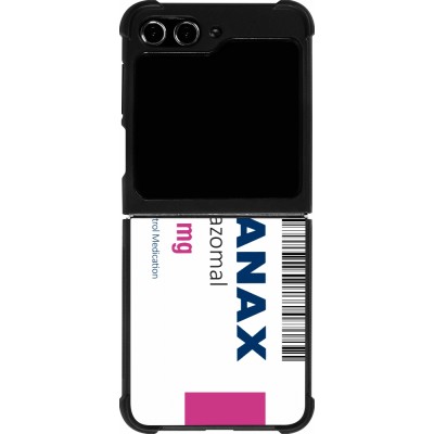 Coque Samsung Galaxy Z Flip5 - Silicone rigide noir Xanax Alprazolam 2025