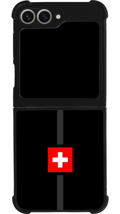 Samsung Galaxy Z Flip6 Case Hülle - Silikon schwarz Kanton CH schwarz