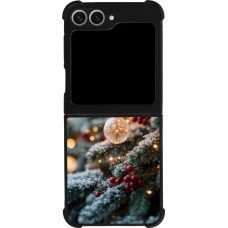 Coque Samsung Galaxy Z Flip6 - Silicone rigide noir Christmas 25 Xmas Decorated Tree