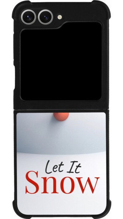 Coque Samsung Galaxy Z Flip6 - Silicone rigide noir Christmas 25 Xmas Snowman